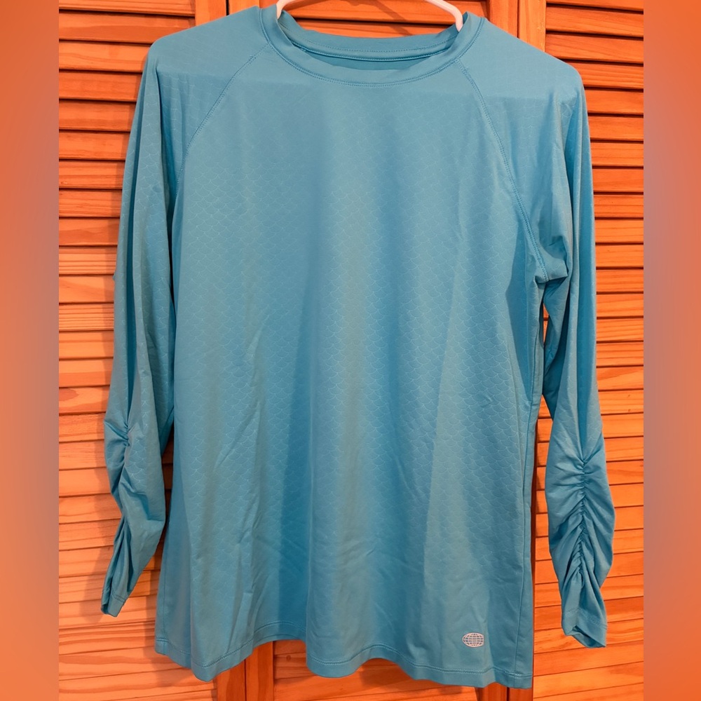 Reel Legends Turquoise Performance Top